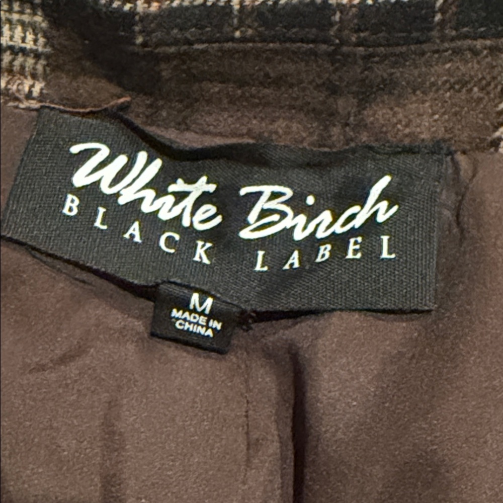 White Birch black label Checkered patchwork Blaze… - image 6